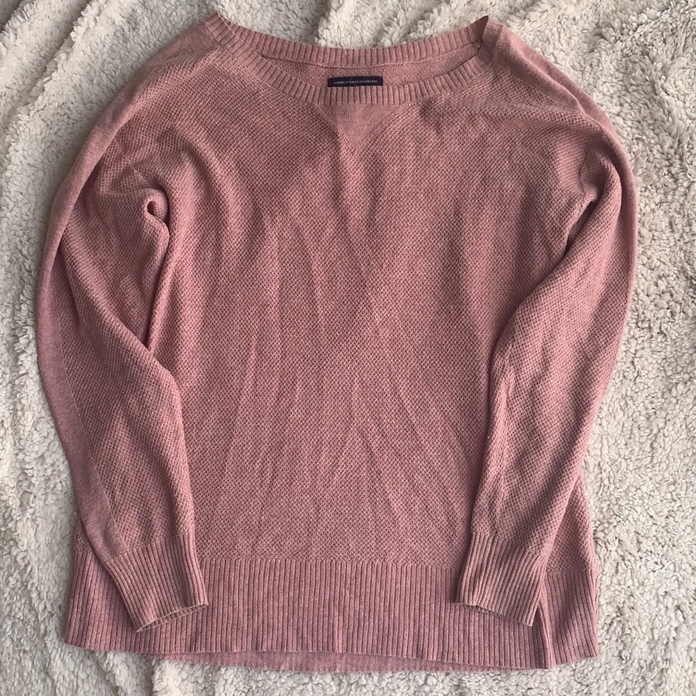 Pink american eagle sweater
